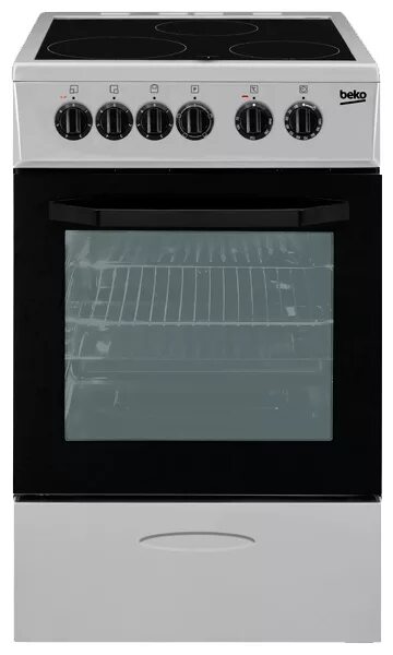 Плита беко электрическая стеклокерамика 3 конфорки фото Плита электрическая Beko CSS 48100 GS Варочн. панель - электрическая, стеклокера