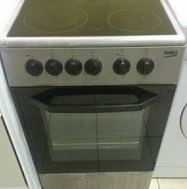 Плита беко электрическая стеклокерамика 3 конфорки фото Плита электрическая Beko CSS 48100 - купить в Краснодаре, цена 6 500 руб., прода