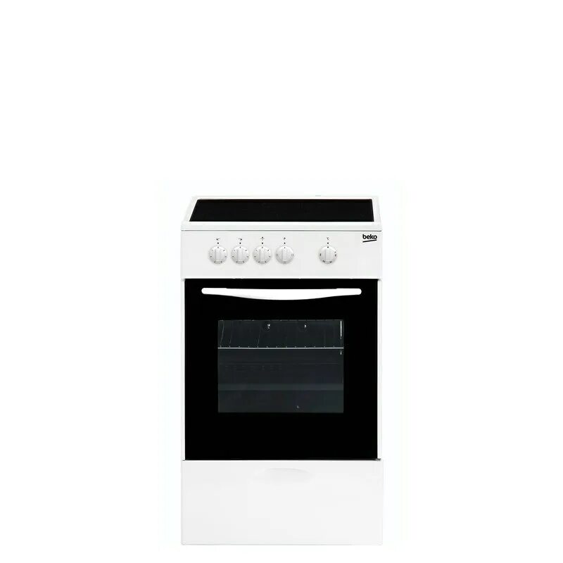 Плита беко электрическая стеклокерамика 3 конфорки фото Плита электрическая Beko FCS47002 50 см Белый купить в Москве на NeAmazon
