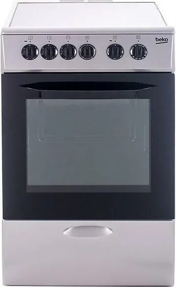 Плита беко электрическая стеклокерамика 3 конфорки фото Плита Beko CSS 48100 GS купить недорого в интернет-магазине со скидкой