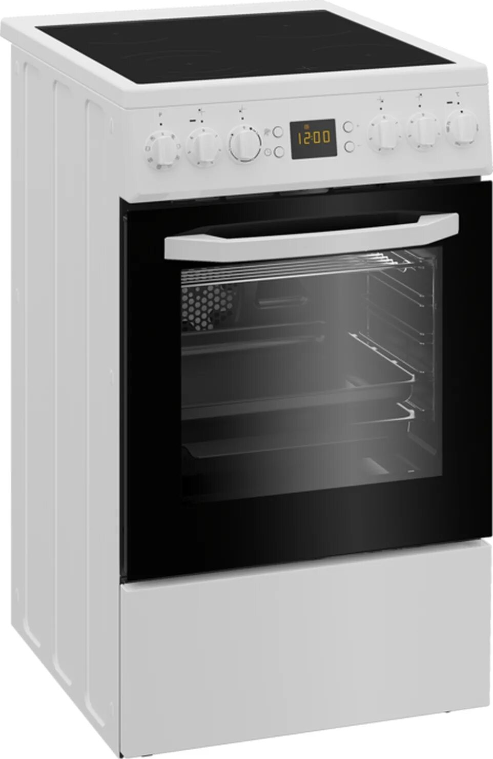 Плита beko фото Электрическая плита Beko FFSM 57312 GWS, стеклокерамика, белый - купить по выгод