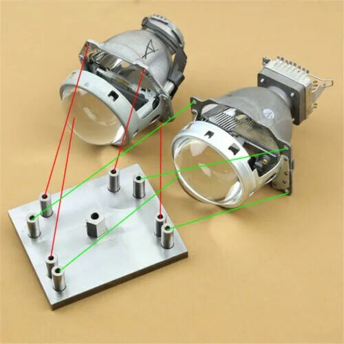 Плита для установки линз своими руками 7*Headlight Retrofit Tool H1/H4/H7/H11/D2/HB3/HB4 Mounting Mould 1*Mouting Plate