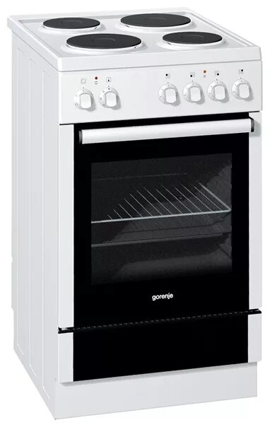 Плита электрическая горенье фото Плита электрическая Gorenje E52102AW Варочн. панель - электрическая, эмаль, 4 ко