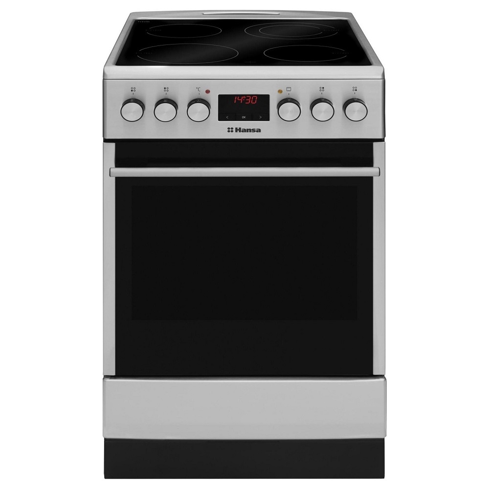Плита электрическая hansa фото Плита электрическая Hansa FCCX58208 4 конфорки нержавеющая сталь - купить в Санк
