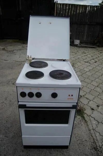 Плита электрическая старая фото Плита электрическая "Gorenje" тип: Е-405. мод: СССР, 3 конфорки + духовка - купи