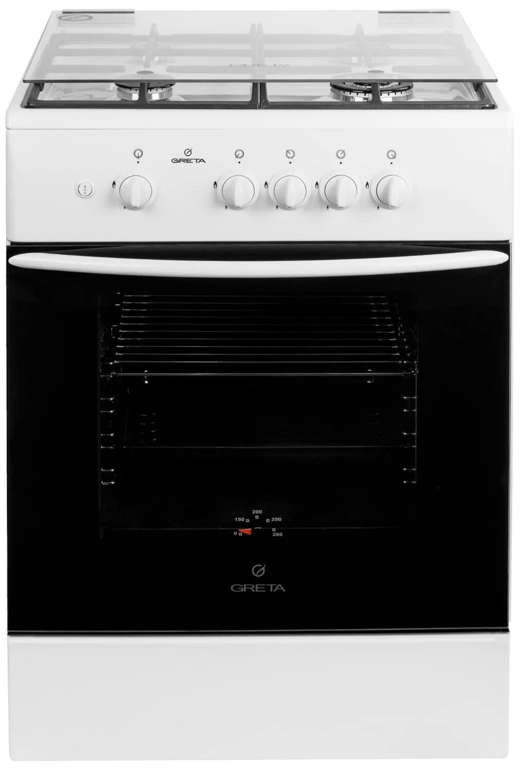 Плита газовая грета фото Газовая плита Greta GG 6072 CG 38(W) - характеристики и техническое описание на 