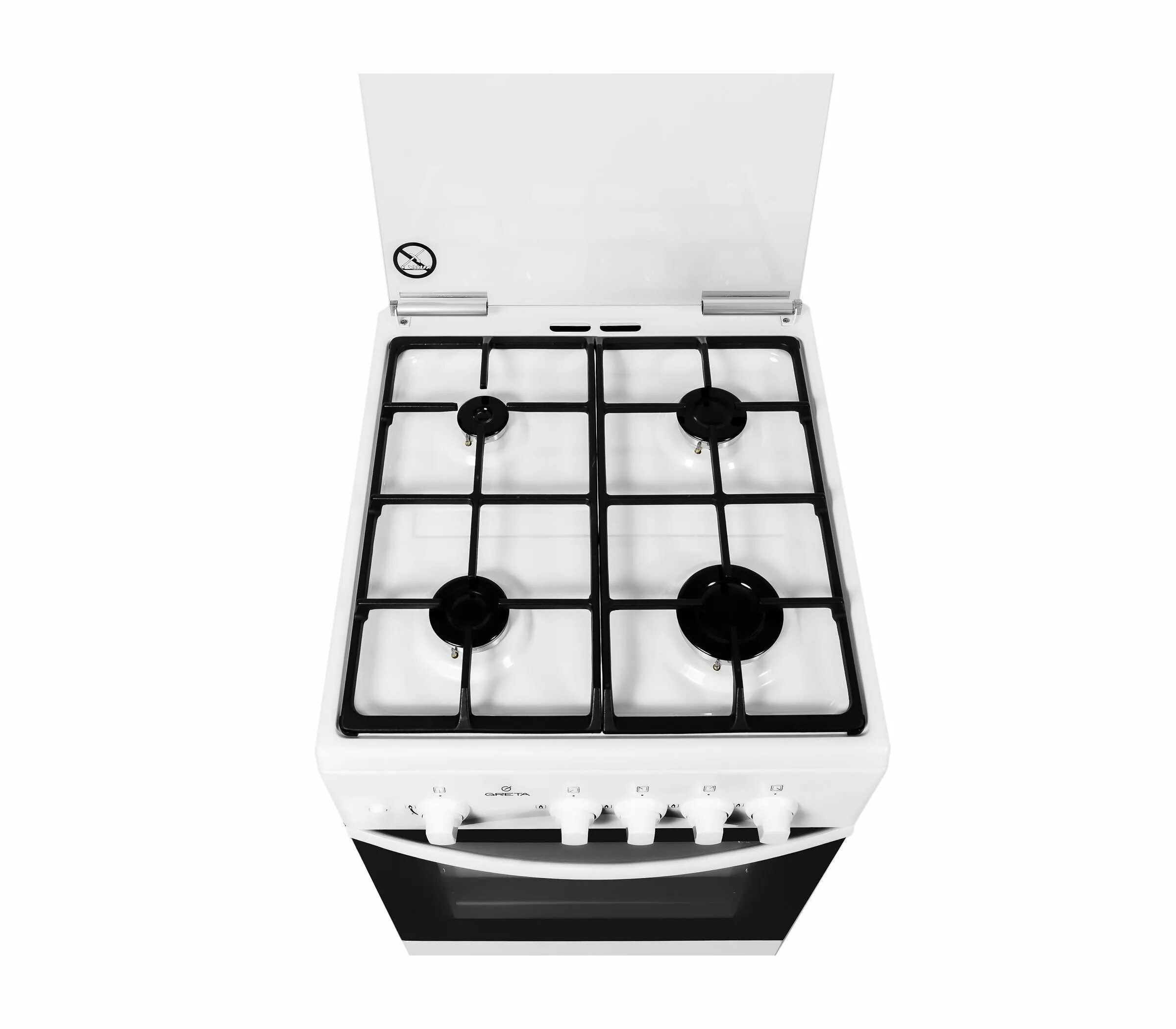 Плита газовая грета фото Купить Газовые плиты GRETA 1470 мод. GG 5772 CG 38 (W) по цене 82700 тг. со скла