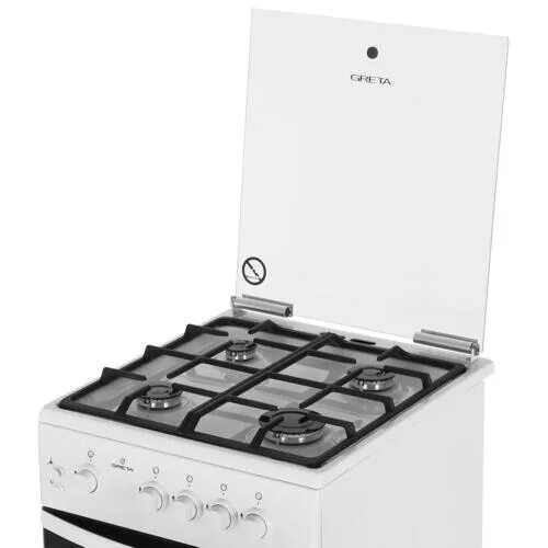 Плита газовая грета фото Газовая плита GRETA GG 5072 CG 38(W) купить в интернет магазине, цена 15 990 руб