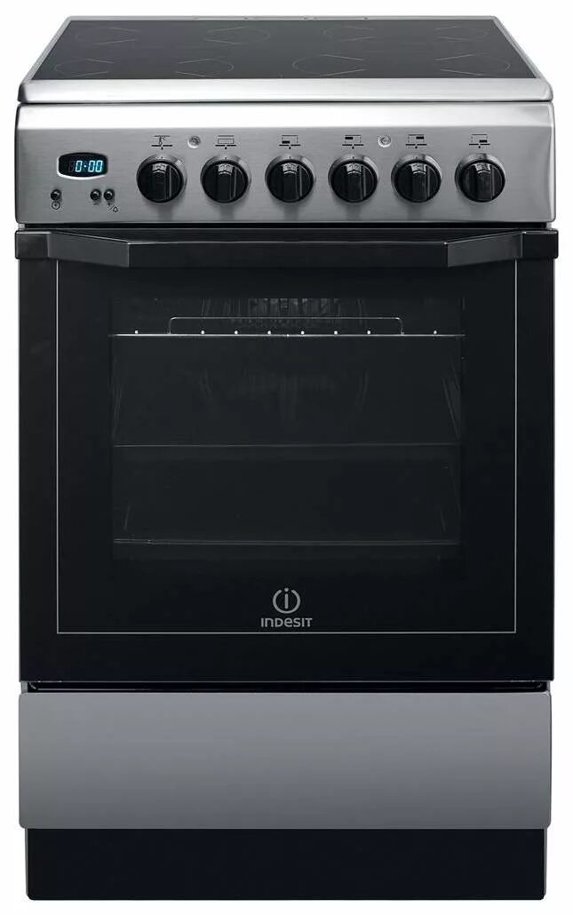 Плита индезит стеклокерамика фото Электрическая плита Indesit I5V55(X)/RU серебристый - отзывы покупателей на Мега