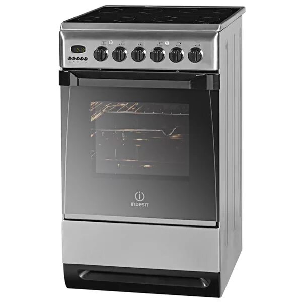 Плита индезит стеклокерамика фото Электрическая плита (50-55 см) Indesit MVK5 V75(X) RF - отзывы покупателей и вла