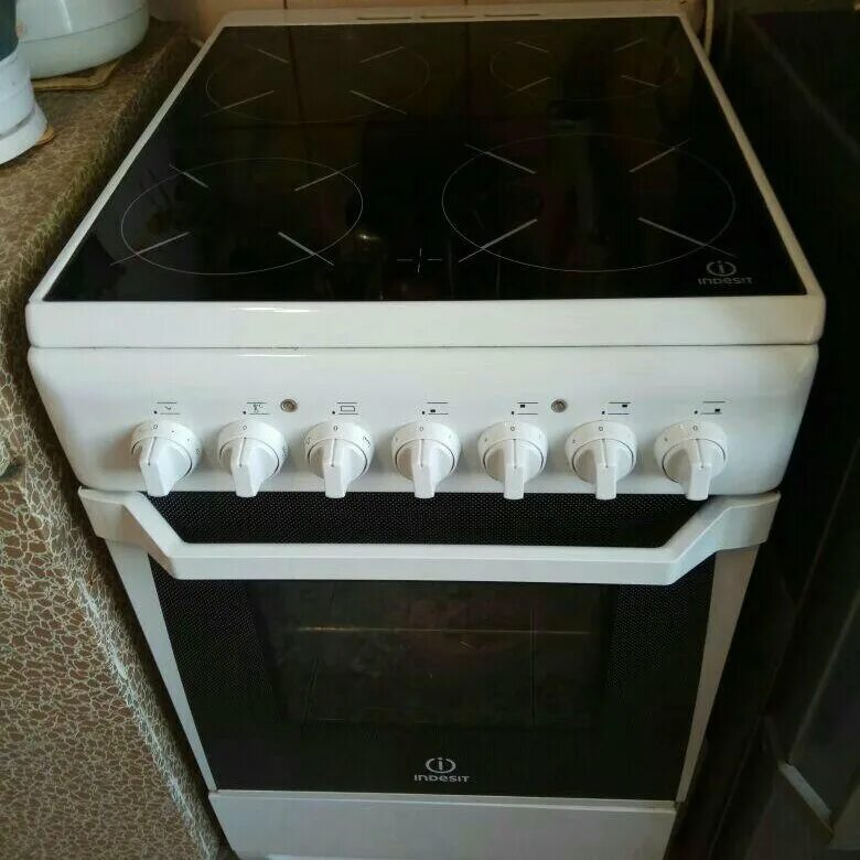 Плита индезит стеклокерамика фото Электроплита INDESIT, стеклокерамика - купить в Новосибирске, цена 10 000 руб., 