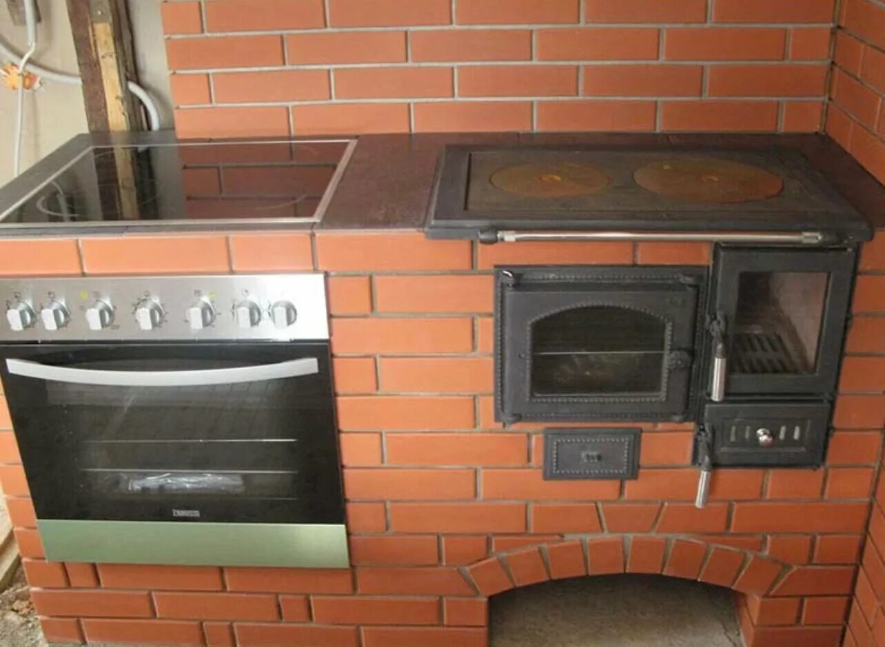 Плита из кирпича фото Кладка печей и каминов в Сарове: 1 печник