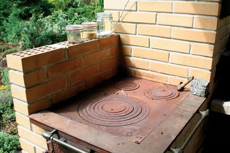 Плита из кирпича своими руками фото � � � � � � � � � � � � � � � Outdoor decor, Home decor, Outdoor