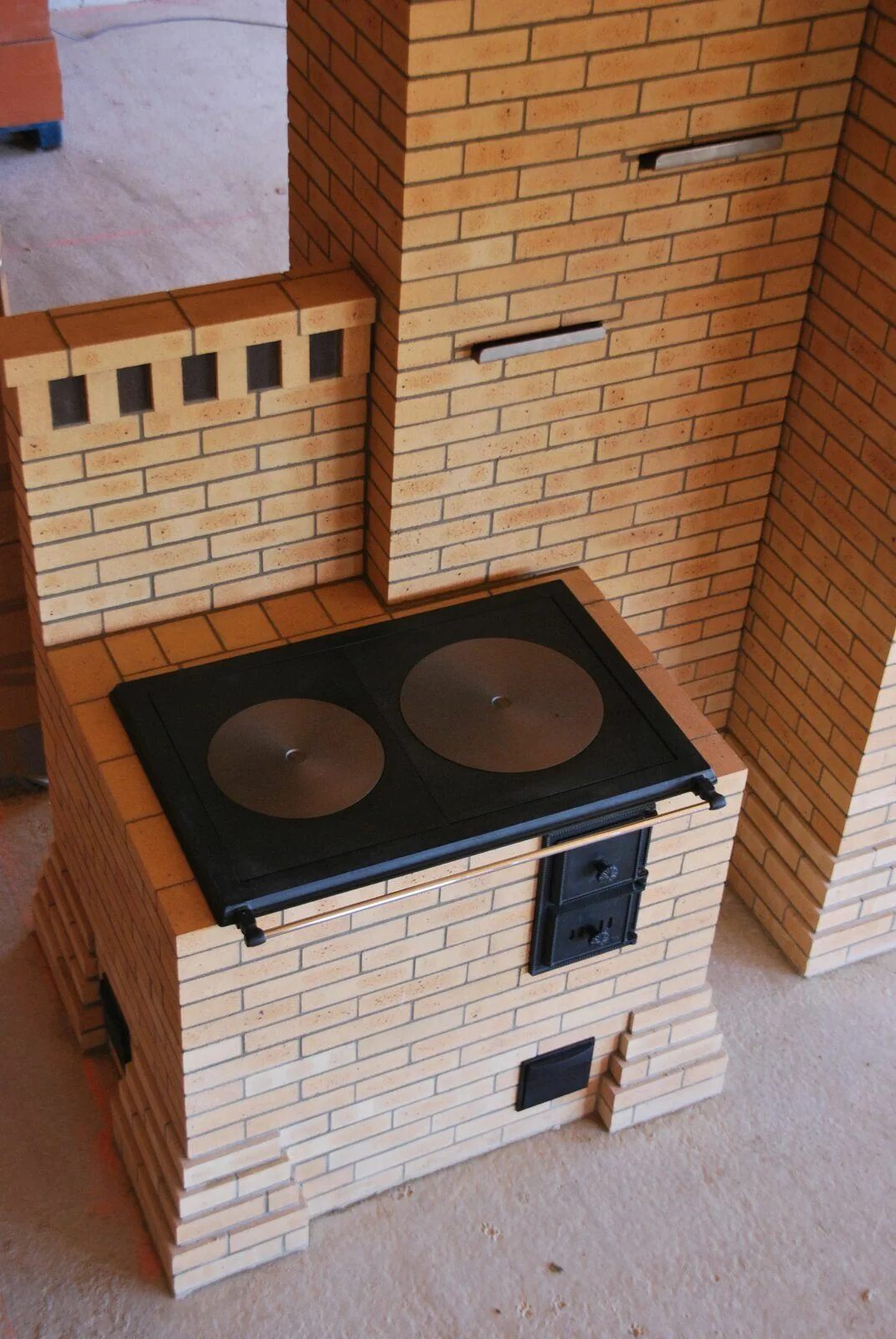 Плита кирпичная фото Cookstove Construction Notes - Pyromasse Каменные очаги, Идеи для дома, Дровяные