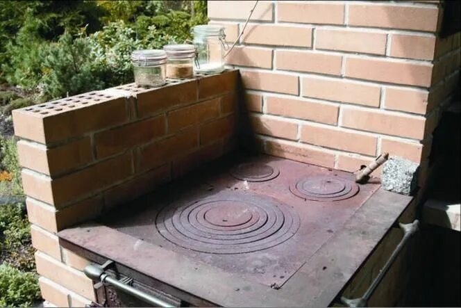 Плита кирпичная фото Altana z letnią kuchnią - na słońce i niepogodę Outdoor decor, Patio, Home decor