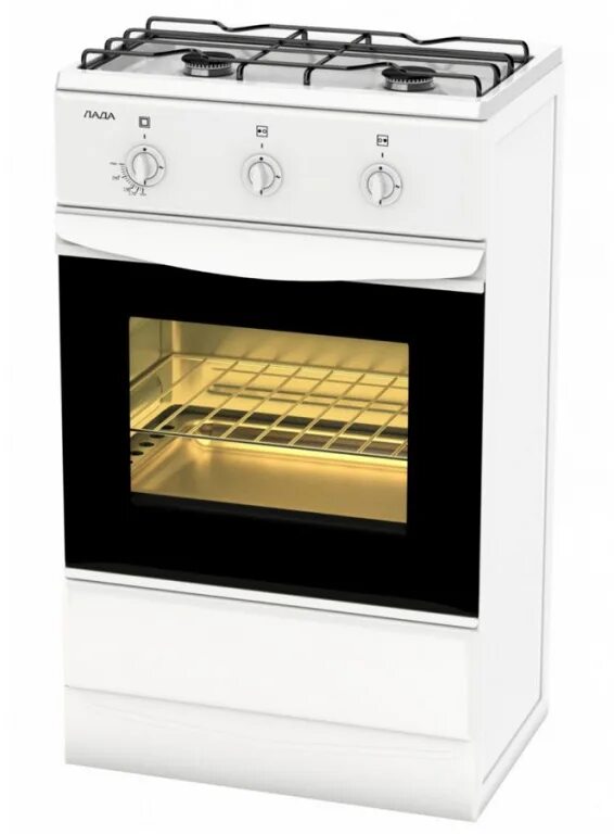Плита лада фото Плита газовая Terra Лада GS 5203 W/SH 12.120-03, White Варочн. панель - газовая,