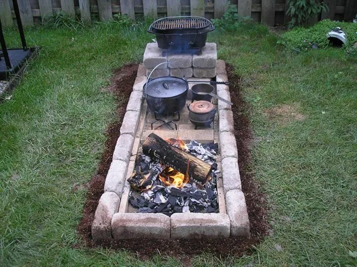 Плита на даче своими руками Multi-use outdoor cooking area Fire pit cooking, Outdoor cooking area, Outdoor f