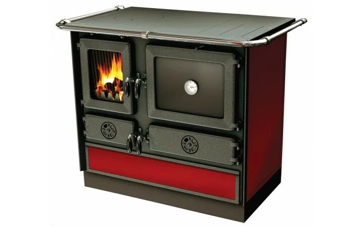Плита на дровах фото Каминная печь THERMO MAGNUM RED L\R в наличии по стоимости 135 740 руб.