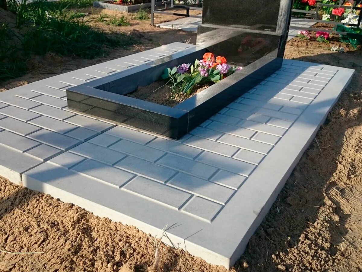 Плита на могилу фото и цены недорого Формы для ритуальных плит мощения - определение, виды, особенности использования