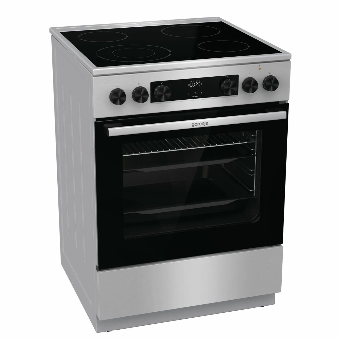 Плита с духовкой горение фото Купить Электрическая плита (60 см) Gorenje GECS6C70XC в каталоге интернет магази