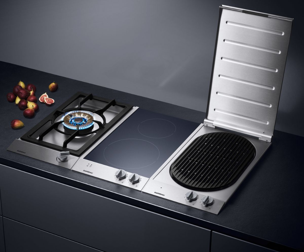 Плита с грилем фото The understated Vario 200 and 200 cooktops series Gaggenau