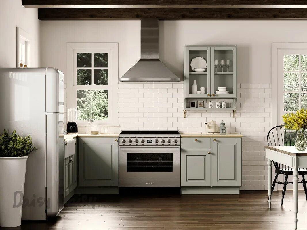 Плита в интерьере современной кухни SMEG BLF01BLEU Оригинал., цена на Кухонная бытовая техника , купить BLF01BLEU Ор