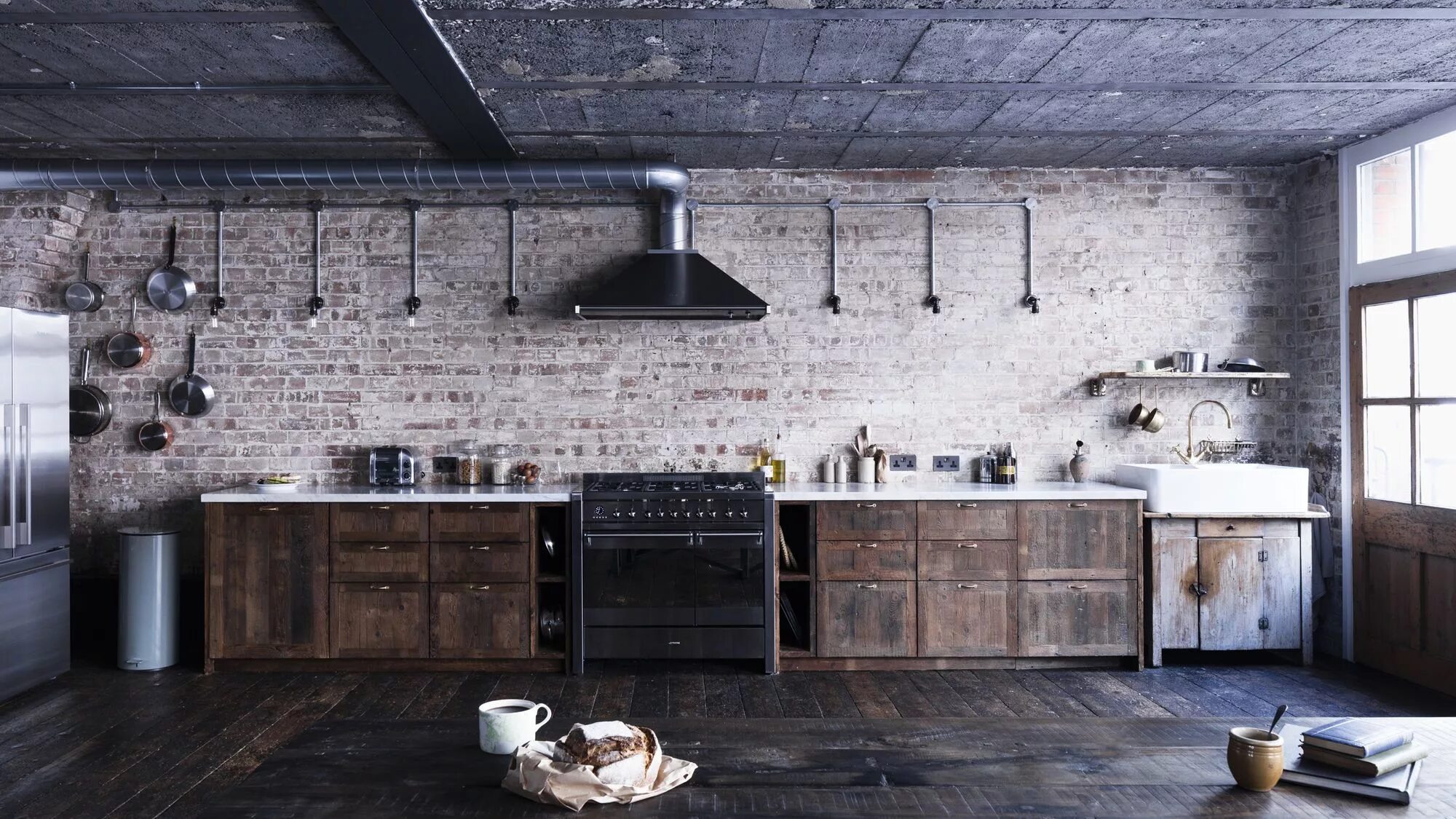Плита в стиле лофт London Loft Hoxton Square By Mark Lewis Interior Design