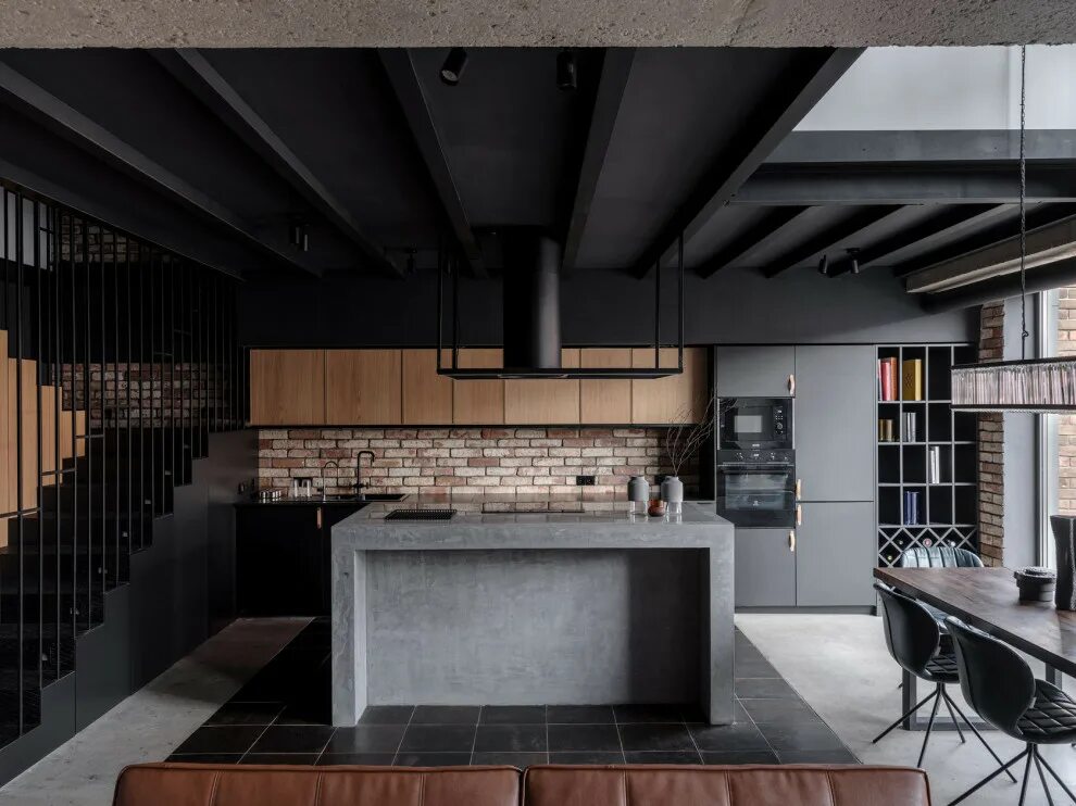 Плита в стиле лофт LOFT RASSVET - Лофт - Кухня - Москва - от эксперта Architectural Studio RE Houzz