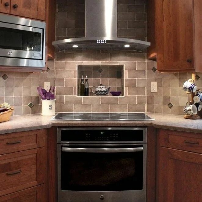 Плита в углу кухни фото 40+ The Argument About Kitchen Cabinets Ideas - walmartbytes (con imágenes) Coci