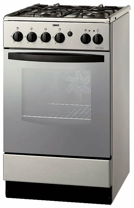 Плита занусси фото Газовая плита Zanussi ZCG 567 MX1, серебристый - купить в интернет-магазине по н