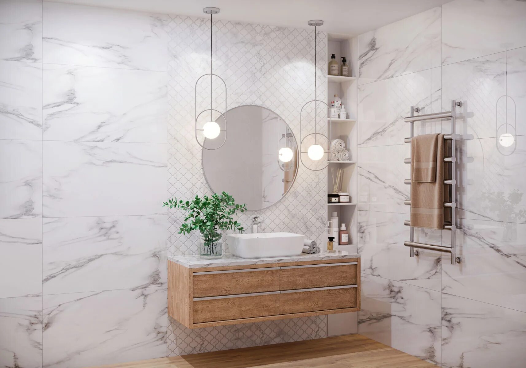 Плитка 1200х600 в ванной фото Керамогранит полированный Staro Majestic White 60x120 Polished (2 шт.в уп) в Ека