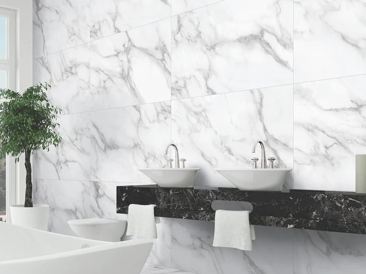 Плитка 120х60 в интерьере ванной фото Плитка Empero 60x120 Satin: цена, фото интерьеров и описание на сайте КупиСтупен