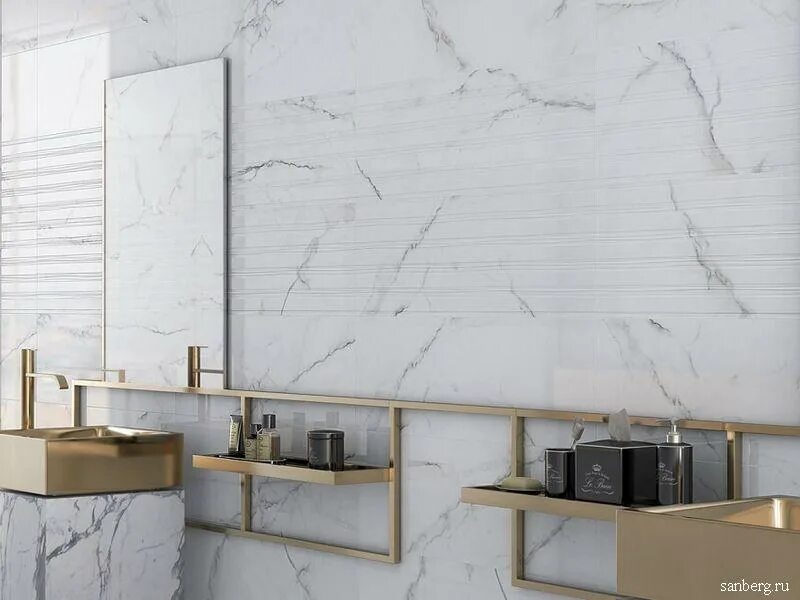 Плитка 30 90 в интерьере ванной ARGENTA FONTANA - купить плитку на официальном сайте Санберг