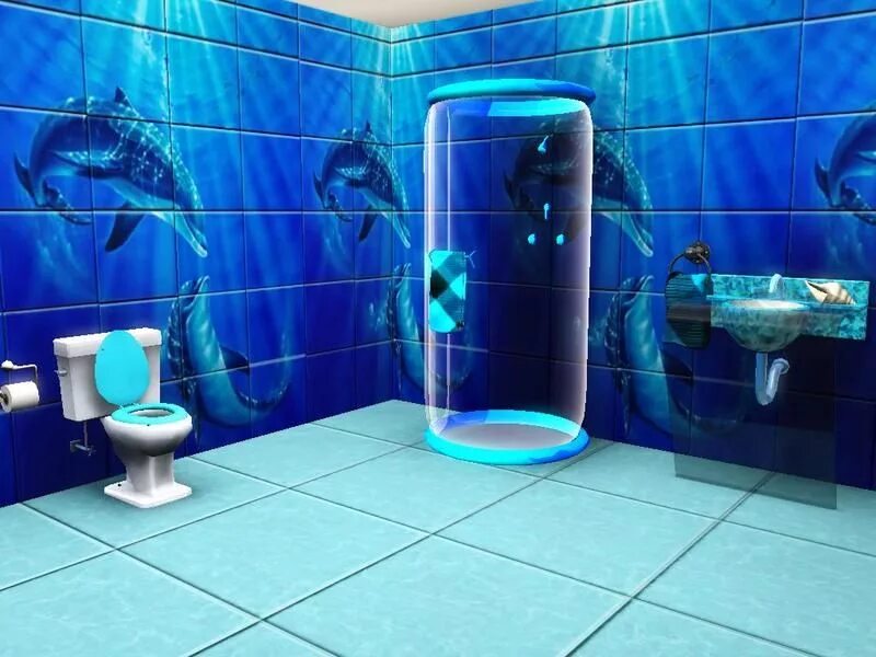 Плитка 3д фото цена Rennara's Dolphin Mural Bathroom Tiles Tile bathroom, Bathroom tile mural, Bathr
