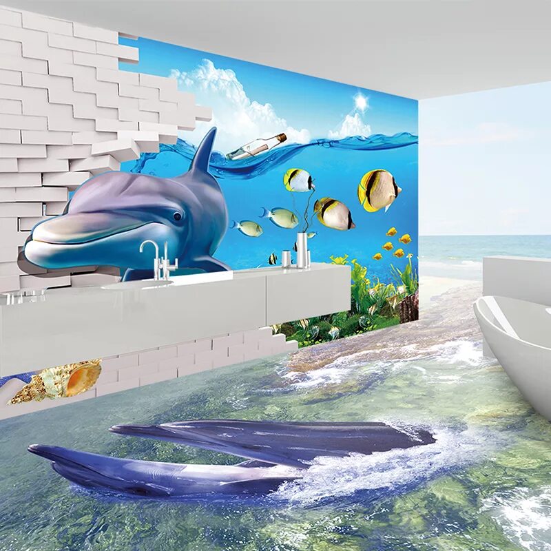 Плитка 3д фото цена Hs3042 3d Flooring Prices/3d Tiles For Floor/3d Floor Bathroom - Buy 3d Flooring