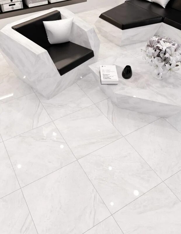 Плитка 600х600 фото Плитка для пола Terragres 600х600 GEOSTONE Белый (430520) купить в Симферополе, 