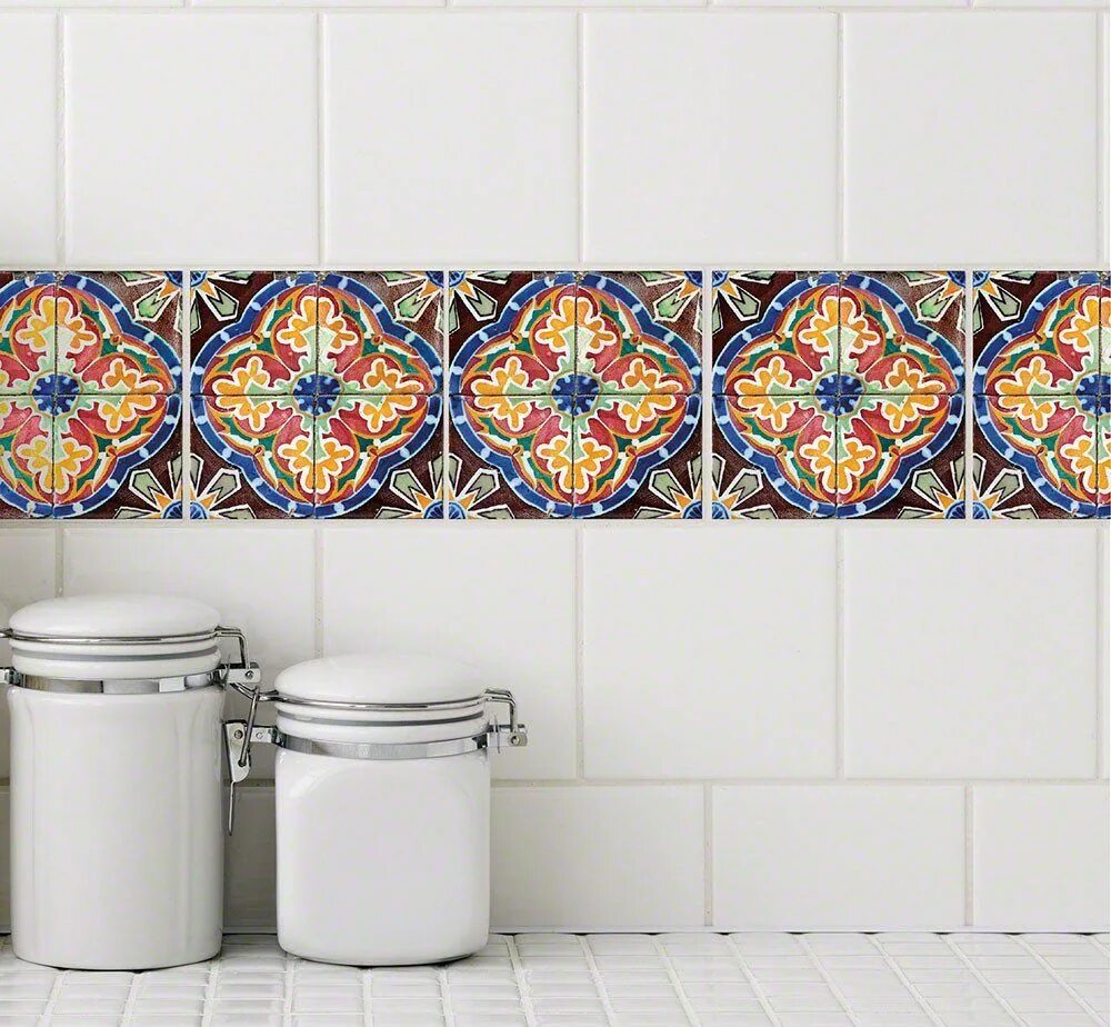 Плитка андалузия в интерьере ванной фото Sevilla Tile Decal Price Buy Tile Decal StickPretty