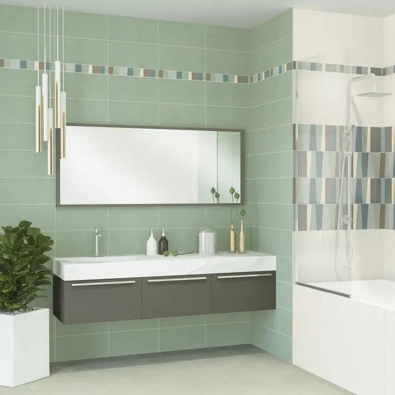 Плитка azori фото Плитка базовая AZORI Элара Верде 42*42 см - купить с доставкой!