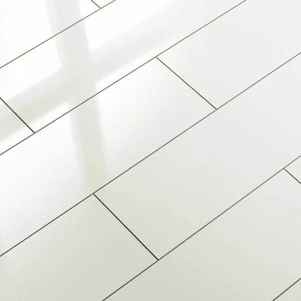 Плитка белая пол фото You'll love the Maxi V5 13" x 51" x 8mm Laminate Flooring at Wayfair -