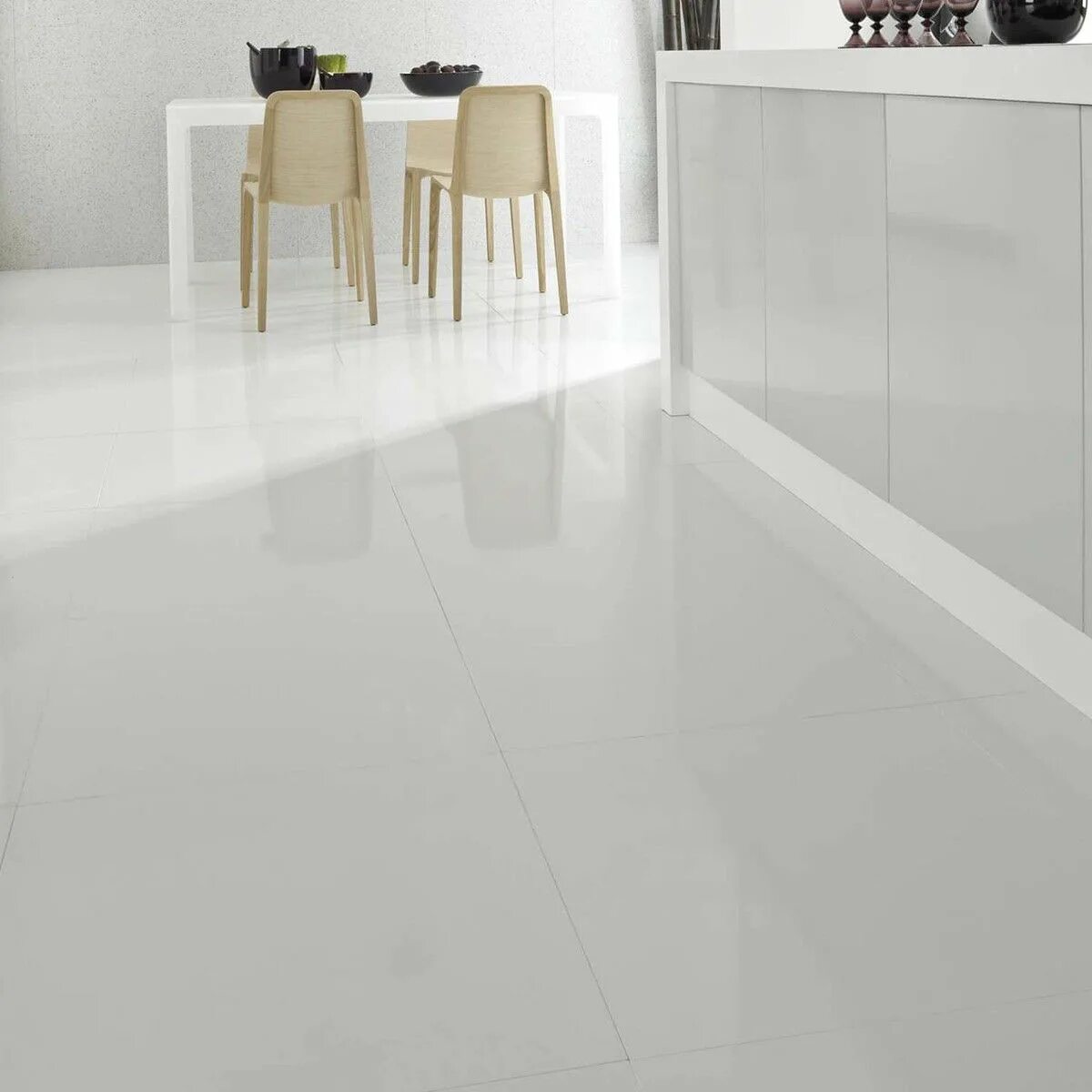 Плитка белая пол фото Supreme White Polished Porcelain Floor Tiles in 2019 White porcelain tile, Tile 