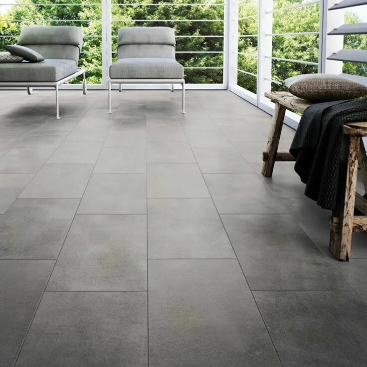 Плитка бетон фото Ales Grey Porcelain 1200 Tile - Western Distributors in 2020 Patio flooring, Gre