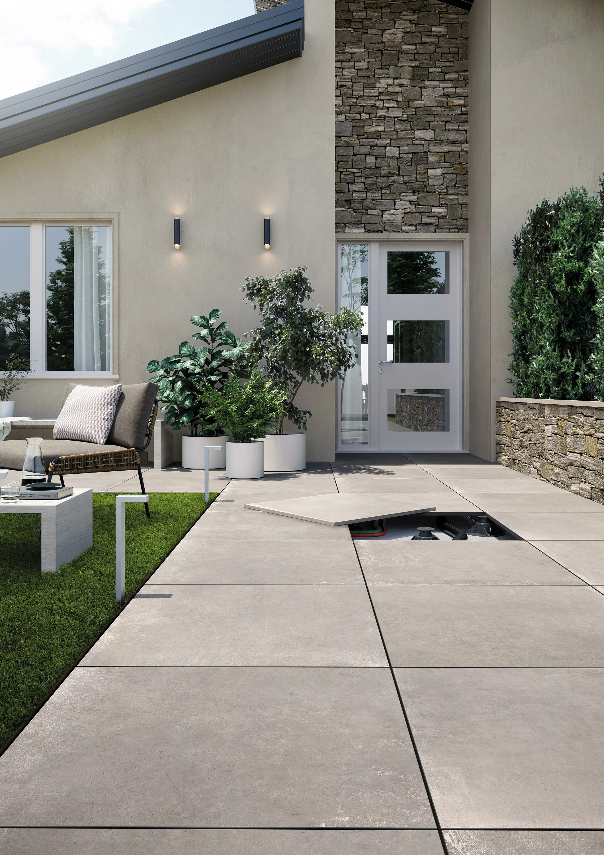 Плитка бетон фото CONCRETE TAUPE - Keramik Fliesen von Rondine Architonic