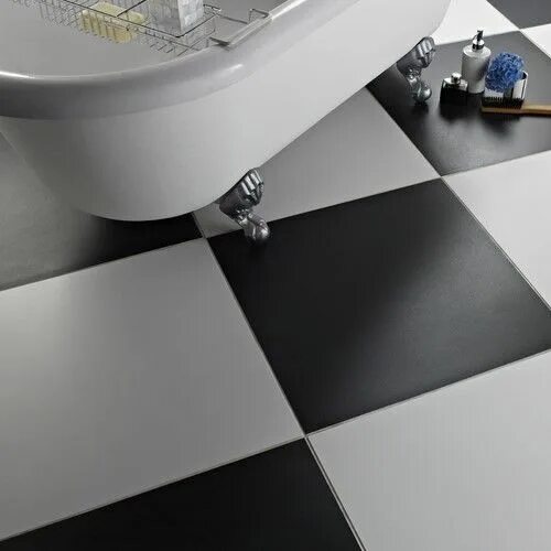 Плитка черная напольная фото Extreme Matt Black and White Porcelain White porcelain, Laundry room flooring, P