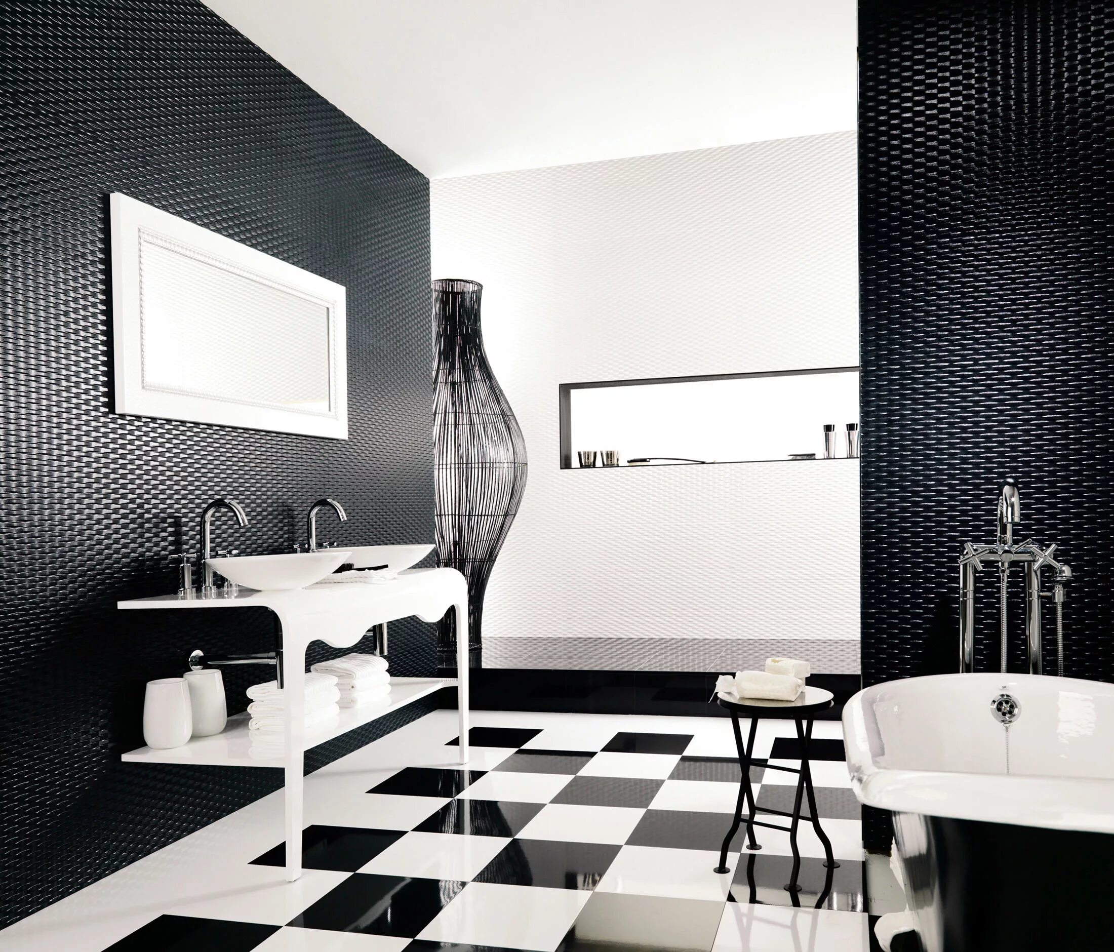 Плитка черно белая фото ACE BLACK - Ceramic tiles from Porcelanosa Architonic