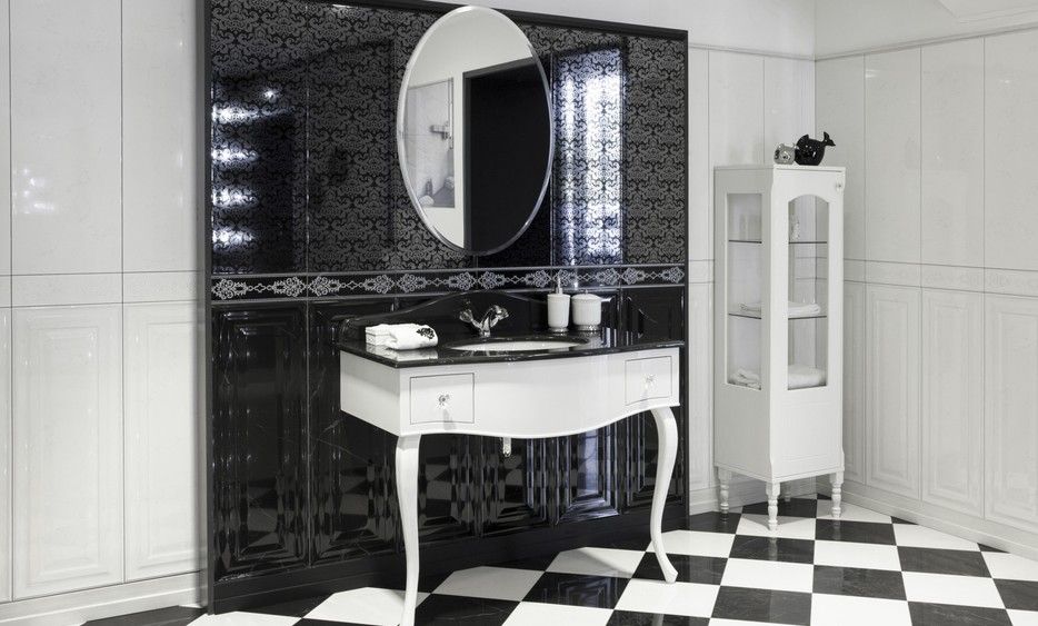 Плитка черно белая фото Pin en Deco interior