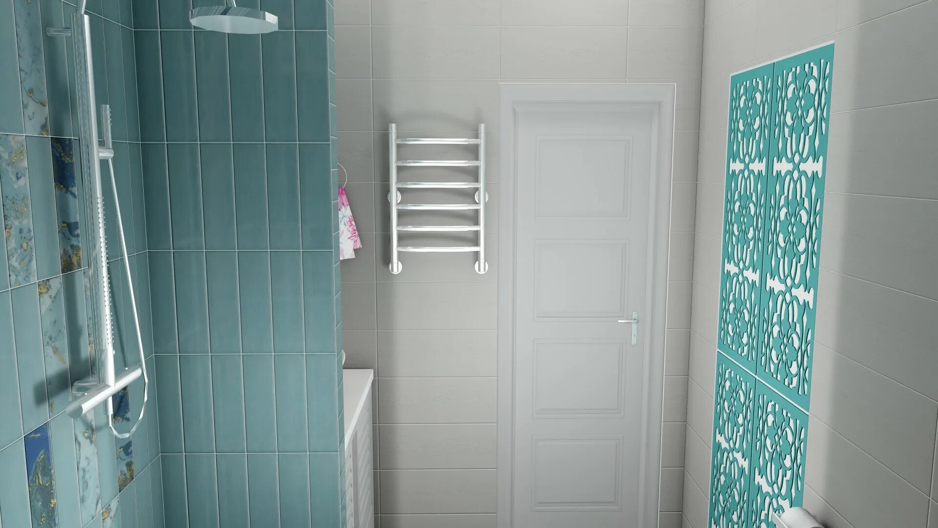 Плитка дарсена в интерьере ванной Плитка облицовочная Kerama Marazzi Дарсена голубой 9036 85х285мм купить в Челяби