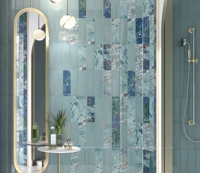 Плитка дарсена в интерьере ванной Коллекция плитки Kerama Marazzi Дарсена купить в Москве, каталог магазина Моспли