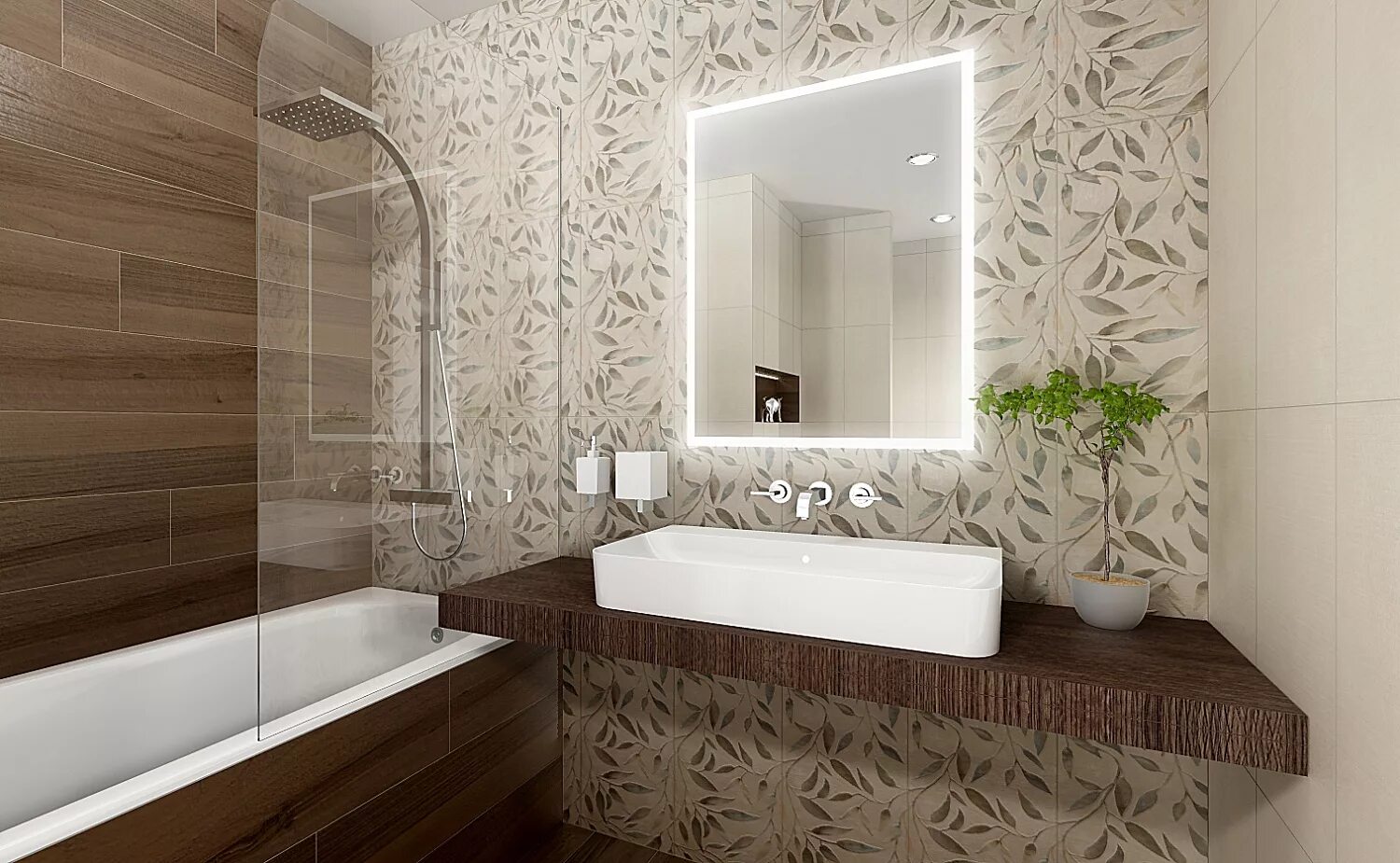Плитка декор на стену 30х60 фото Декор KERAMA MARAZZI Гинардо Бежевый 30*60 см - купить с доставкой!