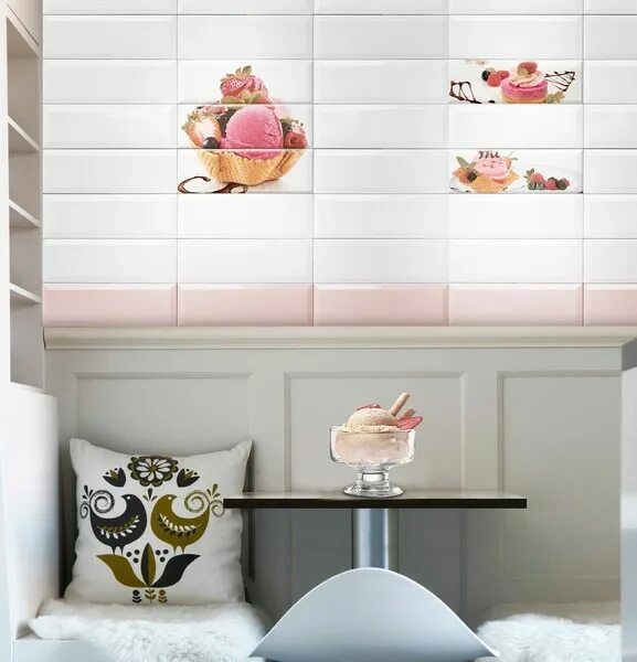 Плитка декор на стену 30х60 фото Плитка Ice Cream (Absolut Keramika), купить коллекцию Ice Cream в Москве