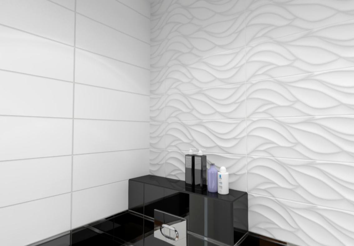 Плитка декор на стену 30х60 фото Mirasel Grey Rustic A 30x90 Sina Tile - Плитка Сина Тайл 2972 Мирасел Грей Русти